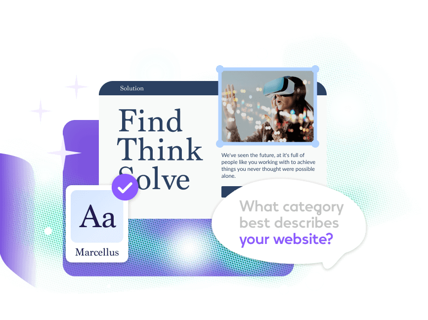 AI-powered website generator for your small business.
